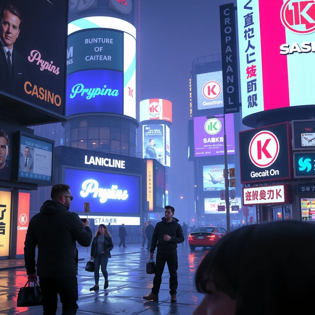 Cyberpunk city background