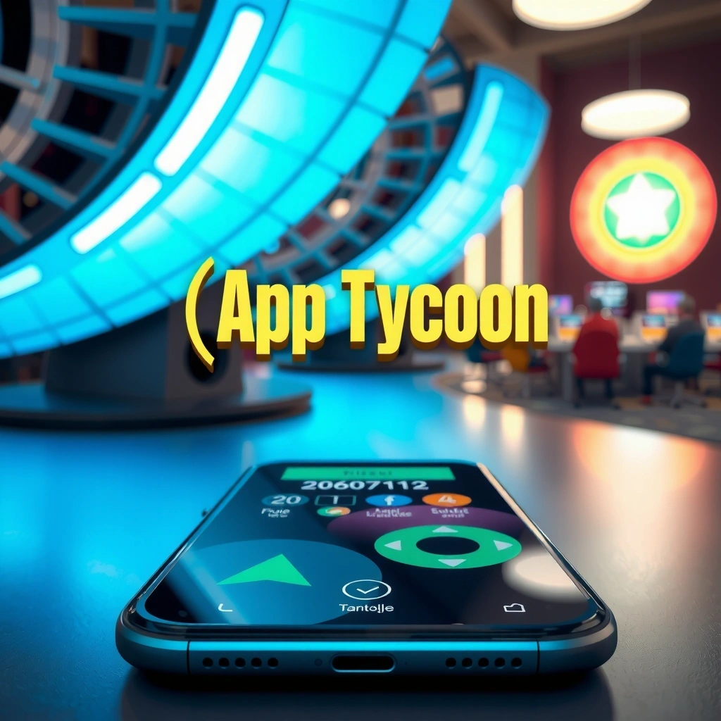 App Tycoon futuristic interface preview